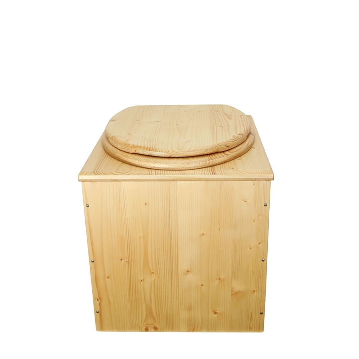  toilette sèche huilée pas cher complète avec seau et bavette inox