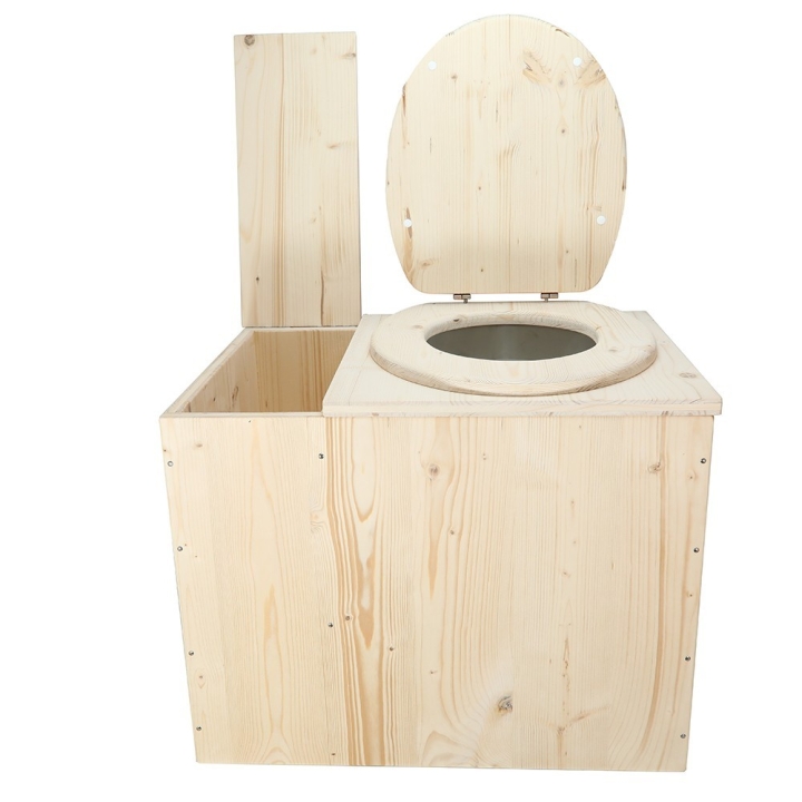  Toilette sèche avec bac à copeaux de bois