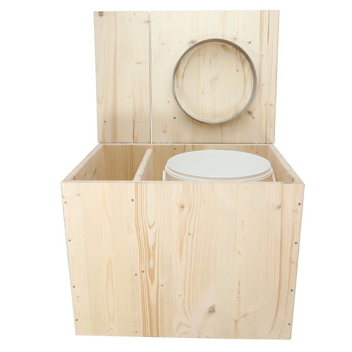  modèle rehaussé complet avec bavette inox et seau 20 litres