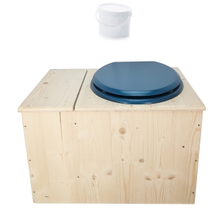 Toilette sèche avec bac à copeaux de bois