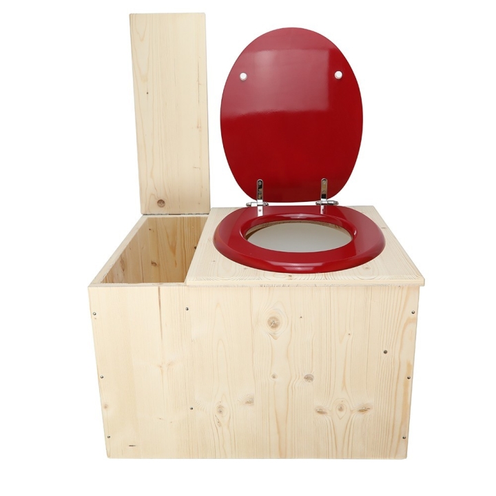  Toilette sèche avec bac à copeaux de bois