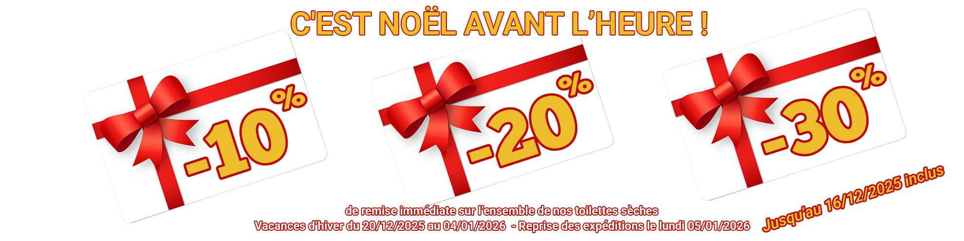 offre toilette sèche noël 2025