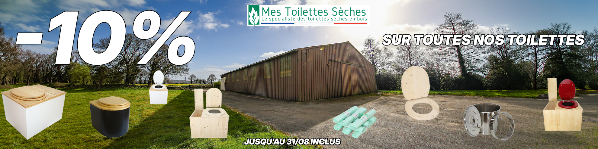 -10% toilette sèche
