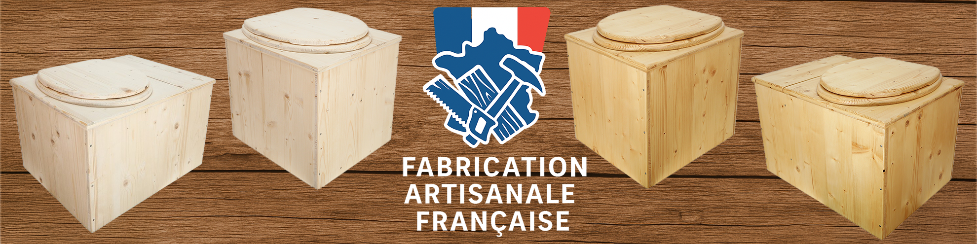 Toilettes sèches en bois artisanales, fabrication Française, écologiques et durables